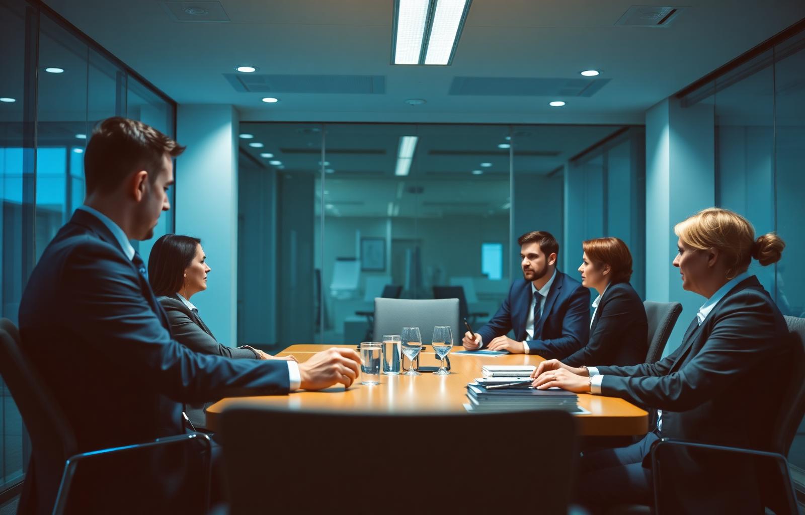 Professional team meeting